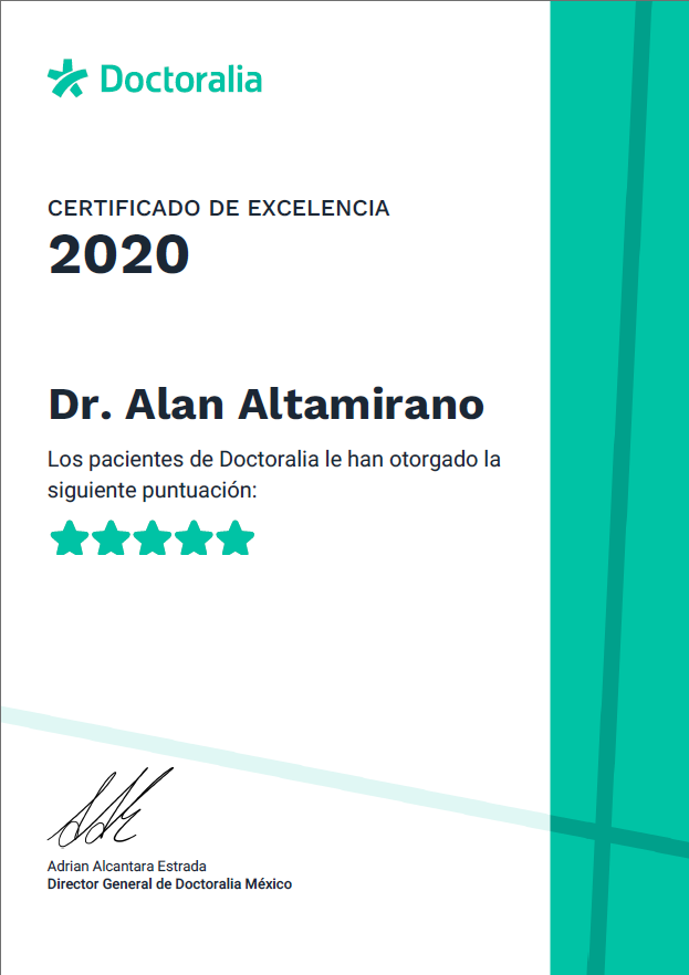 Certificado de Excelencia 2020